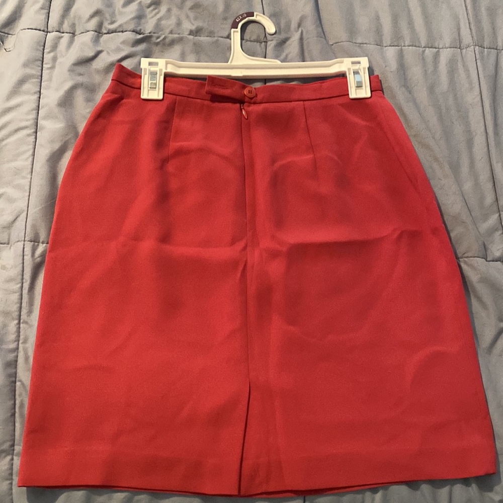 Vintage Petite Sophisticate Dark Pink Skirt Suit - Picture 7 of 9